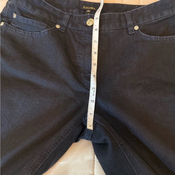 Escada Men's Slim Straight Jeans in Deep Blue, see measurements - Picture 4 of 7